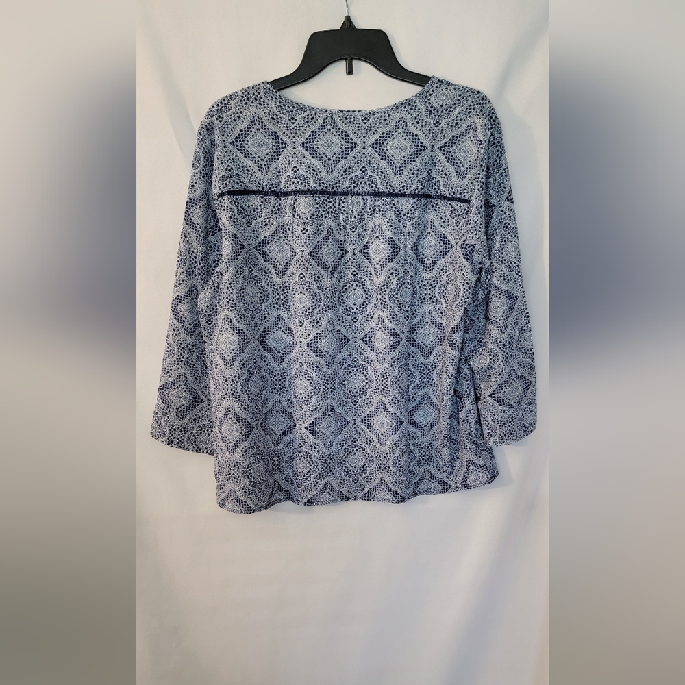 NWT Fever 3/4 Sleeve Boxy Blouse Size L - Picture 5 of 9